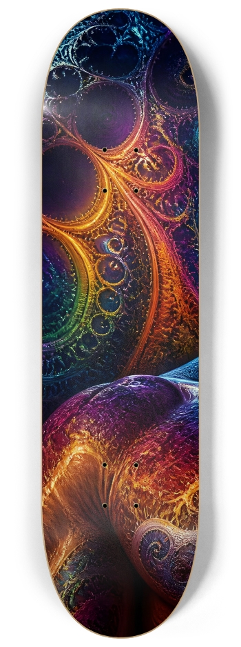 Psychedelic Gay Fractal Auburn Elf #19 #1 8-1/4 Skateboard Deck
