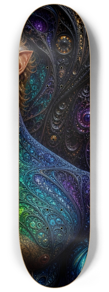 Psychedelic Gay Fractal Dirty Blonde Elf #18 #3 8-1/4 Skateboard Deck