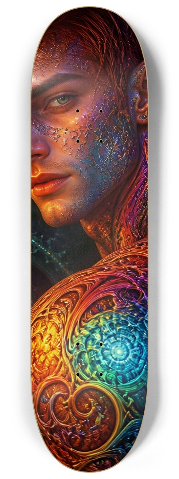 Psychedelic Gay Fractal Auburn Elf #3 #2 8-1/4 Skateboard Deck