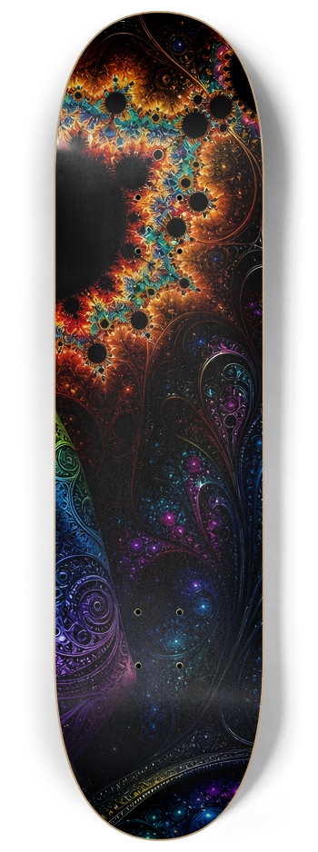 Psychedelic Gay Fractal Dirty Blonde Elf #10 #3 8-1/4 Skateboard Deck