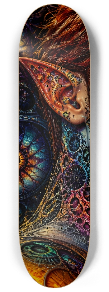 Psychedelic Gay Fractal Auburn Elf #2 #1 8-1/4 Skateboard Deck