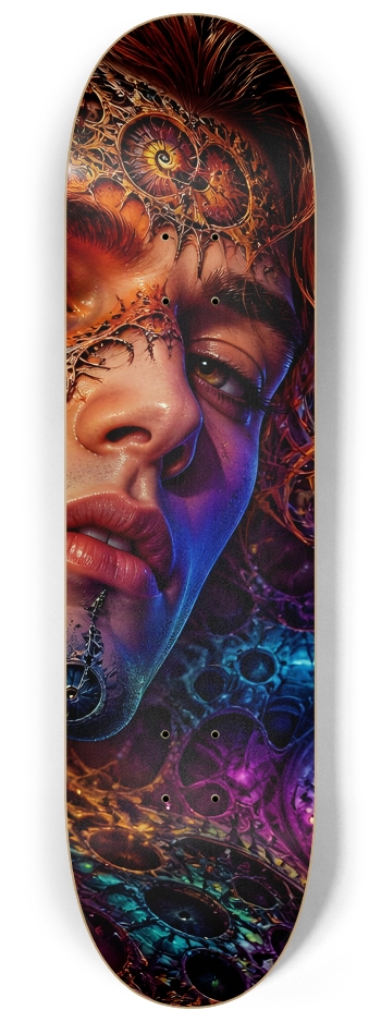Psychedelic Gay Fractal Auburn Elf #2 #3 8-1/4 Skateboard Deck