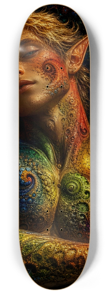 Psychedelic Gay Fractal Dirty Blonde Elf #22 #2 8-1/4 Skateboard Deck