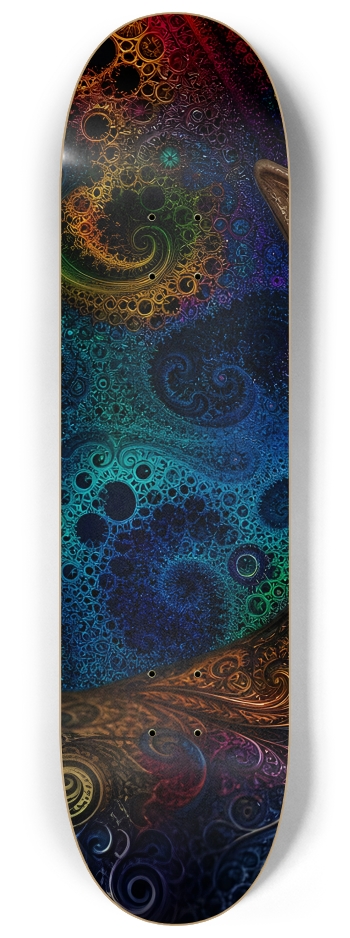 Psychedelic Gay Fractal Dirty Blonde Elf #23 #1 8-1/4 Skateboard Deck