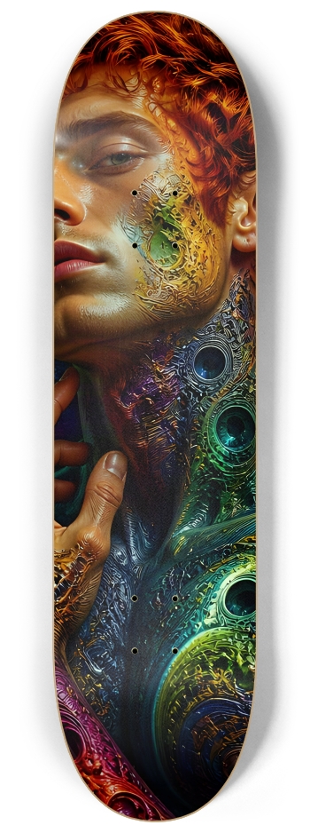 Psychedelic Gay Fractal Auburn Elf #17 #2 8-1/4 Skateboard Deck