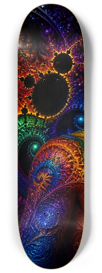 Psychedelic Gay Fractal Auburn Elf #20 #1 8-1/4 Skateboard Deck