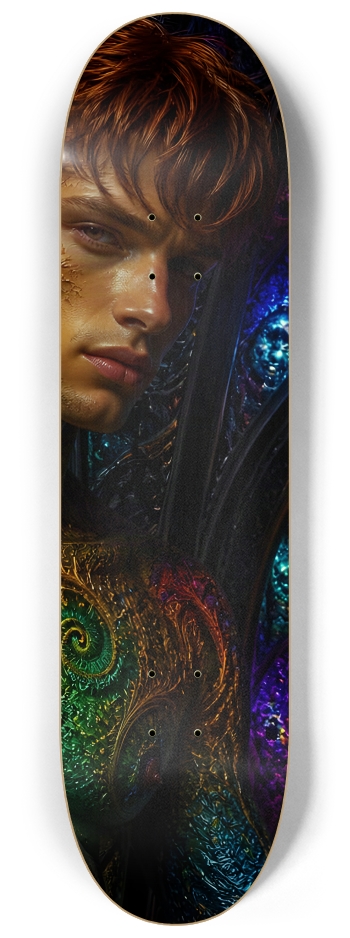 Psychedelic Gay Fractal Auburn Elf #20 #3 8-1/4 Skateboard Deck