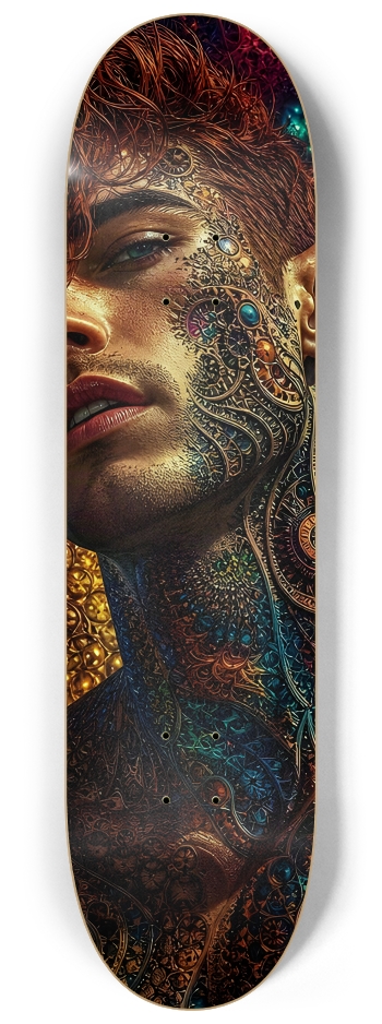 Psychedelic Gay Fractal Auburn Elf #25 #2 8-1/4 Skateboard Deck