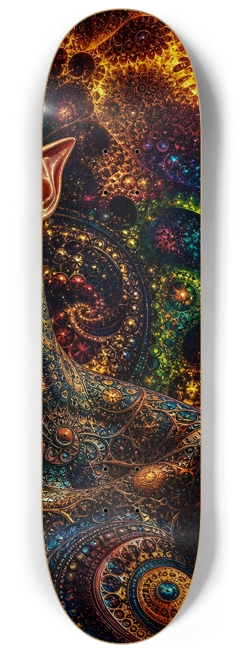 Psychedelic Gay Fractal Auburn Elf #25 #3 8-1/4 Skateboard Deck