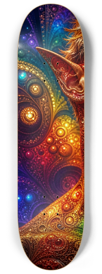 Psychedelic Gay Fractal Dirty Blonde Elf #3 #1 8-1/4 Skateboard Deck
