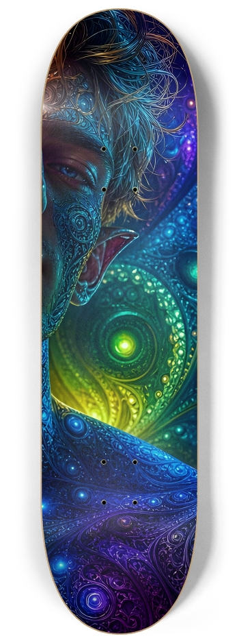 Psychedelic Gay Fractal Dirty Blonde Elf #3 #3 8-1/4 Skateboard Deck