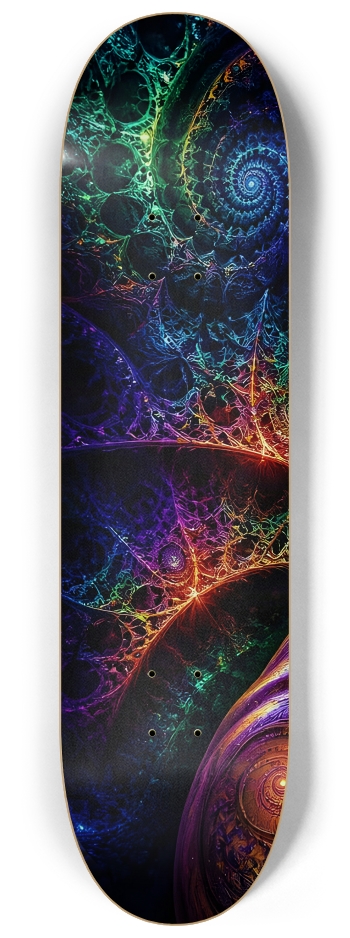 Psychedelic Gay Fractal Auburn Elf #18 #1 8-1/4 Skateboard Deck