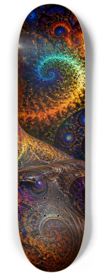 Psychedelic Gay Fractal Auburn Elf #10 #3 8-1/4 Skateboard Deck