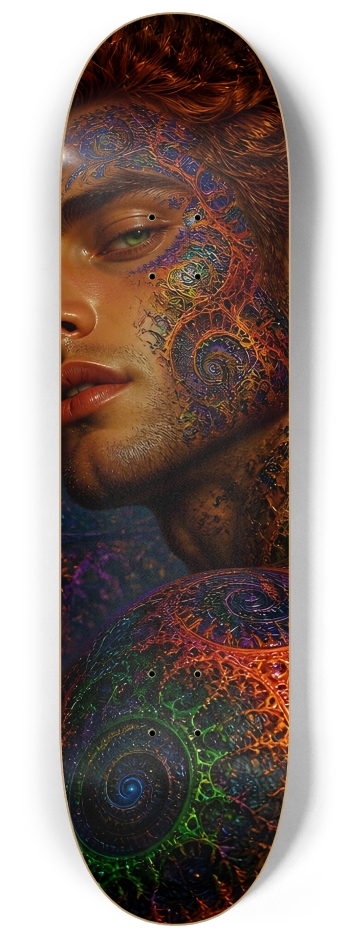 Psychedelic Gay Fractal Auburn Elf #22 #2 8-1/4 Skateboard Deck