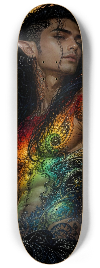 Psychedelic Gay Fractal Jet Black Elf #23 #2