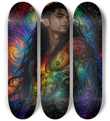 Psychedelic Gay Fractal Jet Black Elf #23
