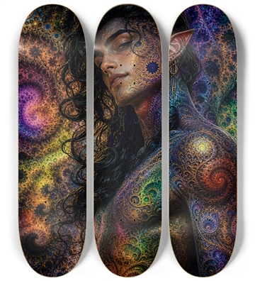 Psychedelic Gay Fractal Jet Black Elf #30
