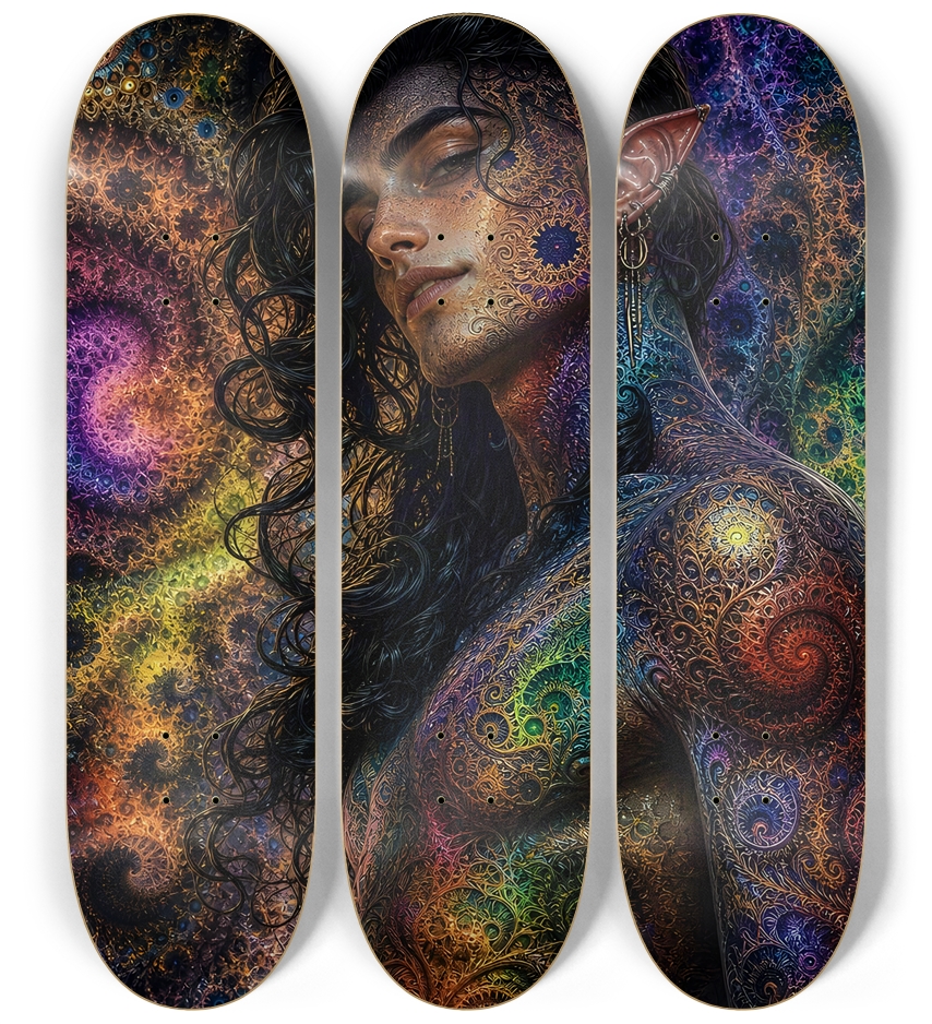 Psychedelic Gay Fractal Jet Black Elf #30
