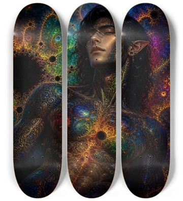 Psychedelic Gay Fractal Jet Black Elf #18
