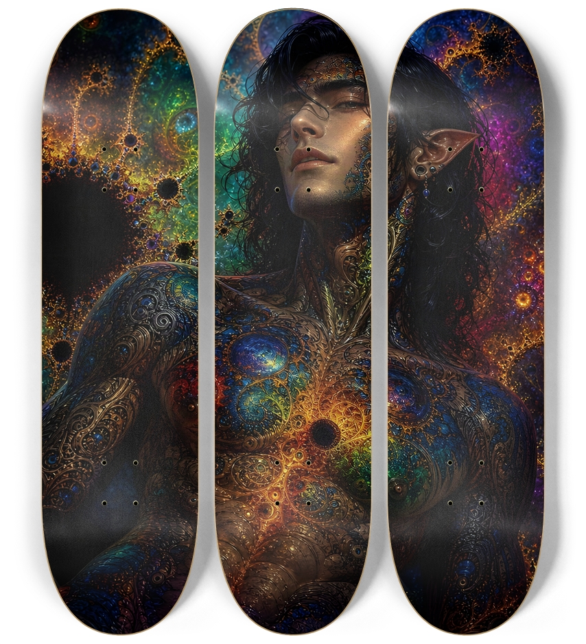 Psychedelic Gay Fractal Jet Black Elf #18