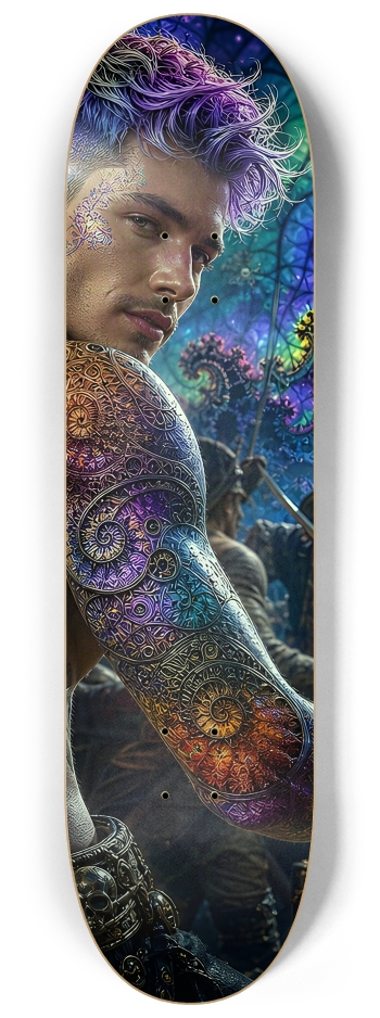 Psychedelic Lavender Fractal Pirate #30 #2