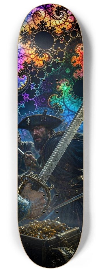 Psychedelic Lavender Fractal Pirate #30 #3