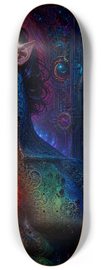 Psychedelic Gay Fractal Jet Black Elf #22 #3