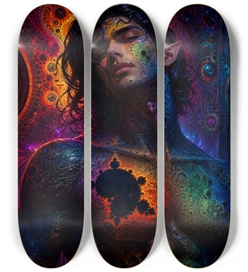 Psychedelic Gay Fractal Jet Black Elf #22