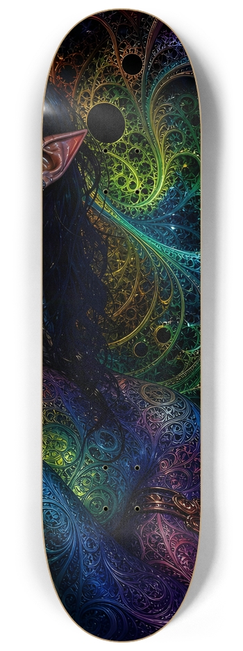 Psychedelic Gay Fractal Jet Black Elf #19 #3