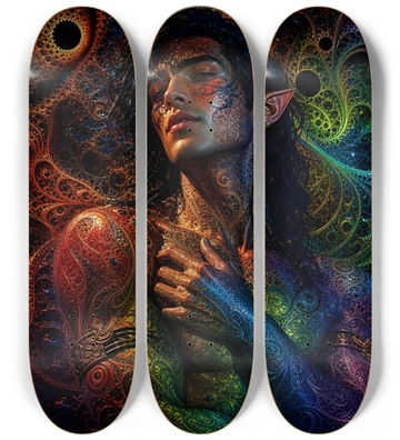 Psychedelic Gay Fractal Jet Black Elf #19