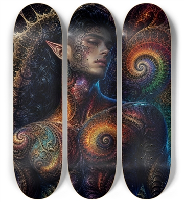 Psychedelic Gay Fractal Jet Black Elf #27
