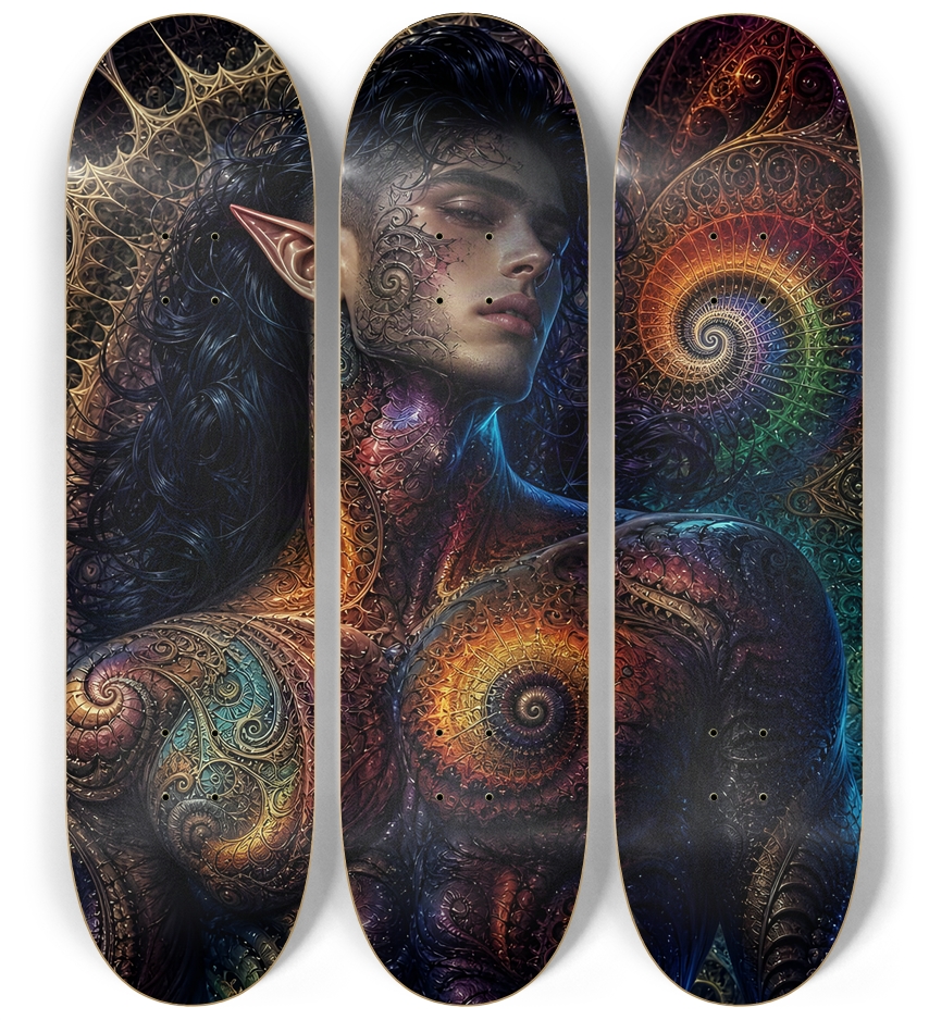 Psychedelic Gay Fractal Jet Black Elf #27