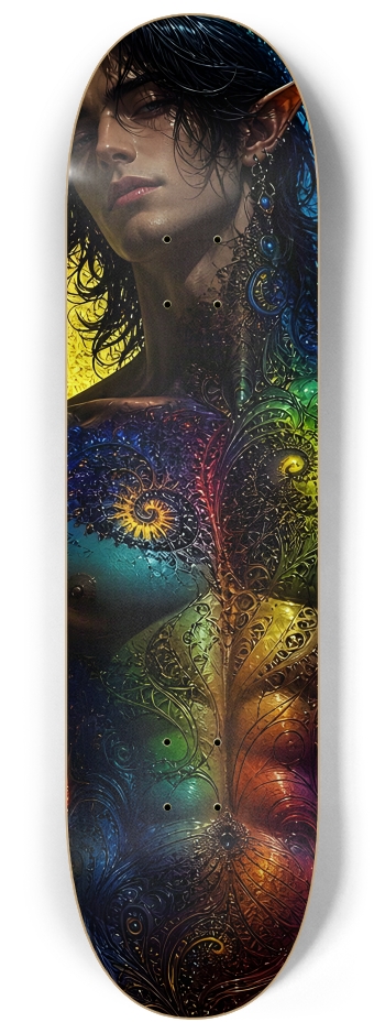 Psychedelic Gay Fractal Jet Black Elf #14 #2