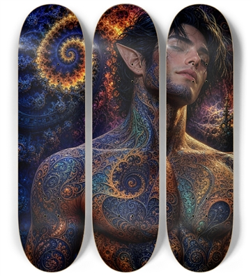 Psychedelic Gay Fractal Jet Black Elf #17