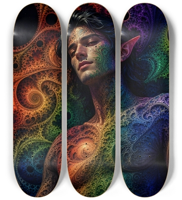 Psychedelic Gay Fractal Jet Black Elf #21