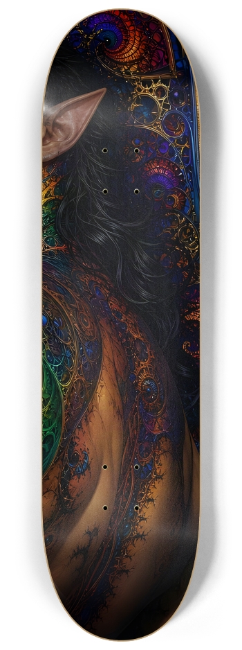 Psychedelic Gay Fractal Jet Black Elf #28 #3