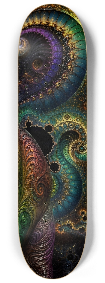 Psychedelic Gay Fractal Dirty Blonde Elf #26 #3 8-1/4 Skateboard Deck