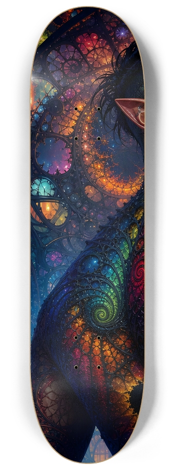 Psychedelic Gay Fractal Jet Black Elf #26 #1