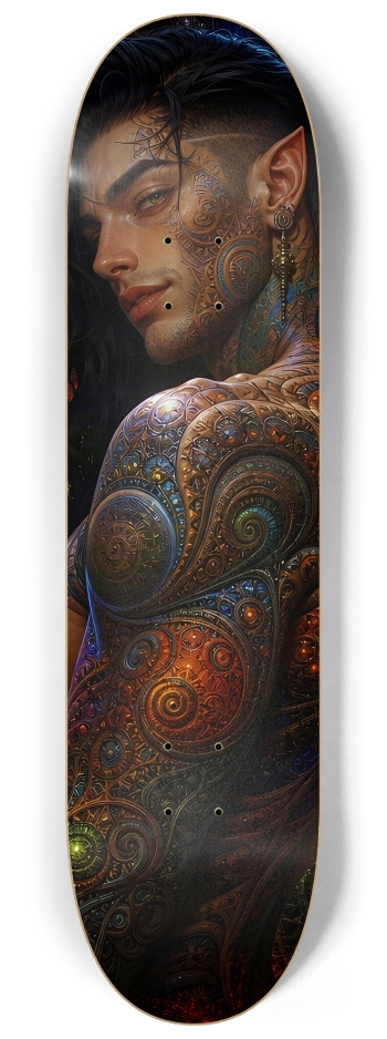 Psychedelic Gay Fractal Jet Black Elf #9 #2