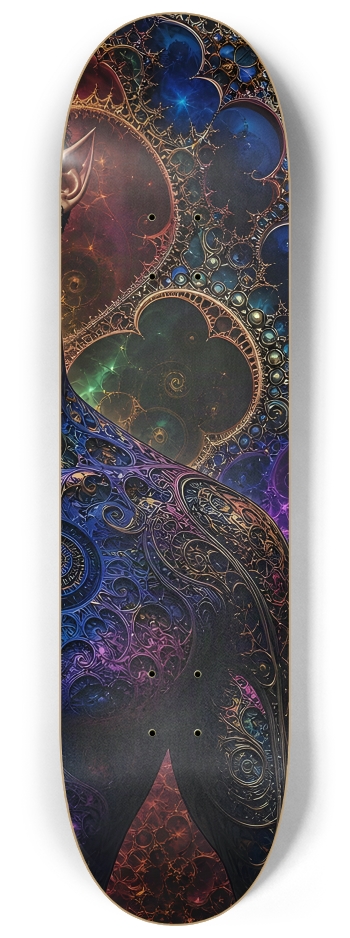 Psychedelic Gay Fractal Jet Black Elf #20 #3 8-1/4 Skateboard Deck