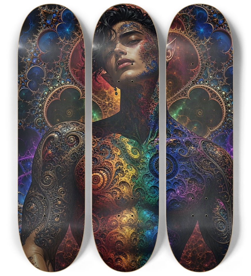 Psychedelic Gay Fractal Jet Black Elf #20