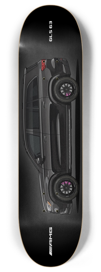 Black GLS63 AMG 8 Inch Skateboard Deck