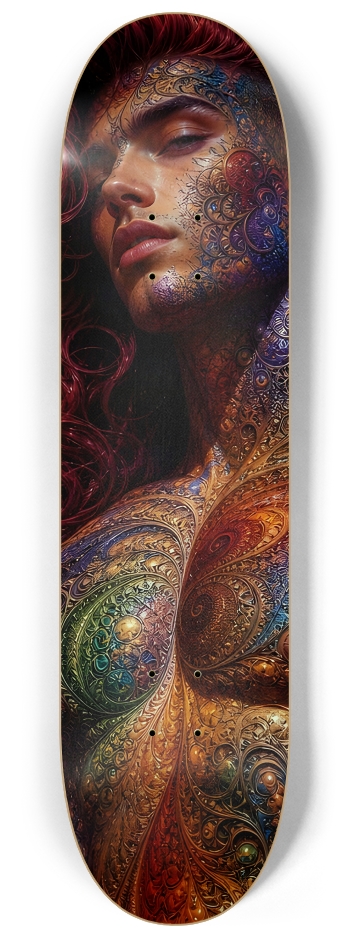 Gay Fractal Man #46 #2 8-1/4 Skateboard Deck