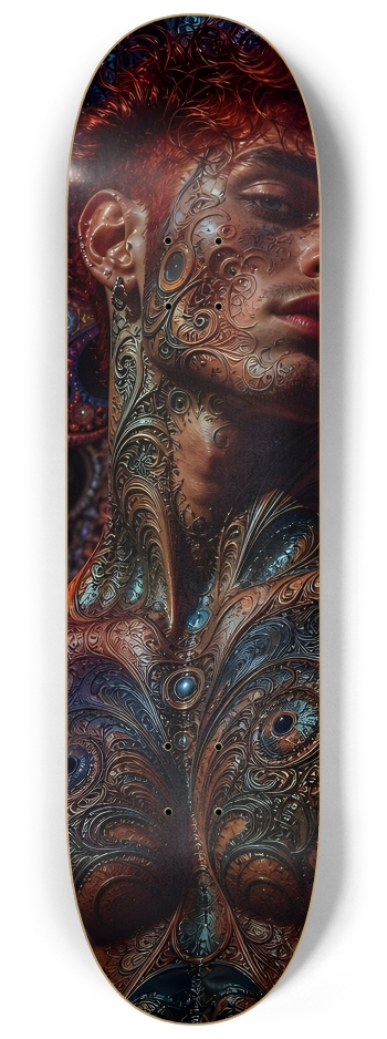 Gay Fractal Man #47 #2 8-1/4 Skateboard Deck