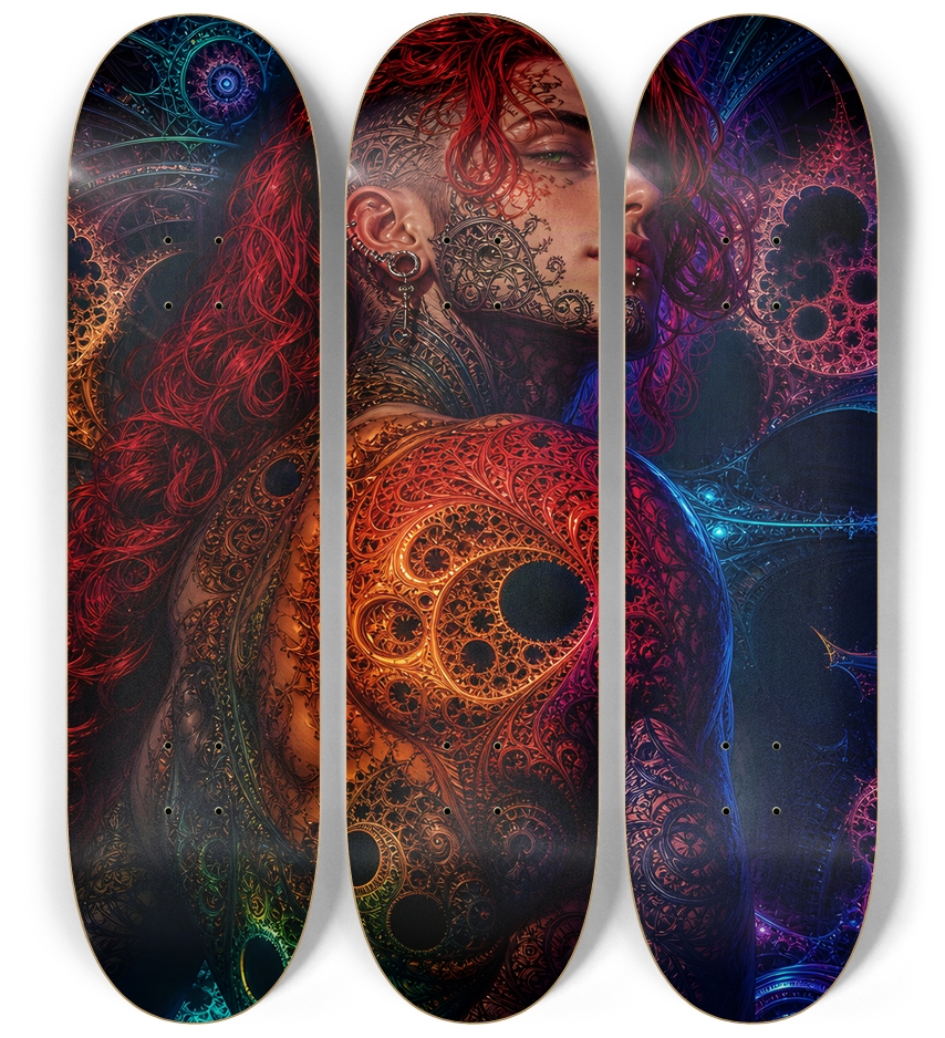 Gay Fractal Man #56 3 Deck Wall Series