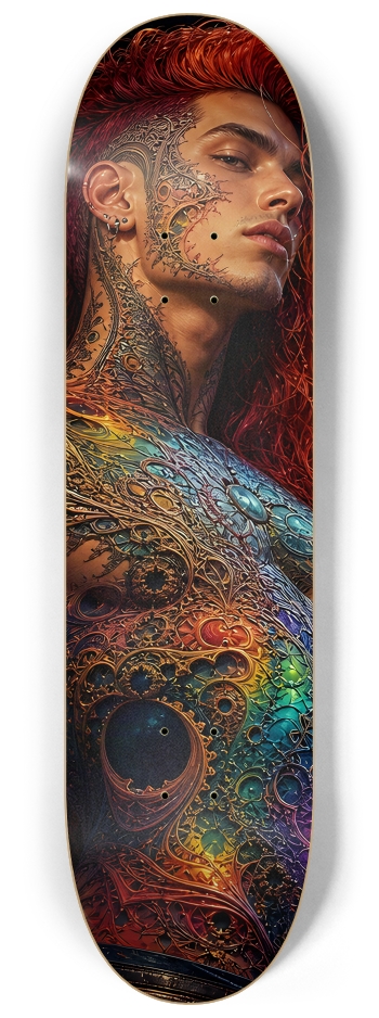 Gay Fractal Man #57 #2 8-1/4 Skateboard Deck