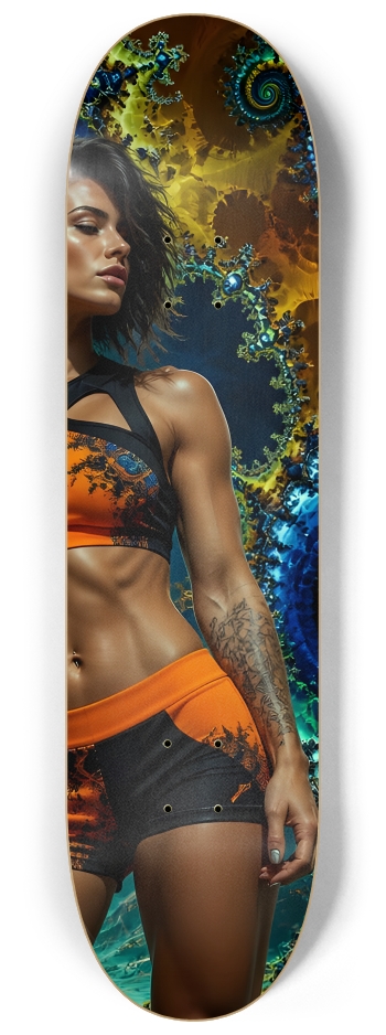 The Fractal Workout #1 #3 8-1/4 Skateboard Deck
