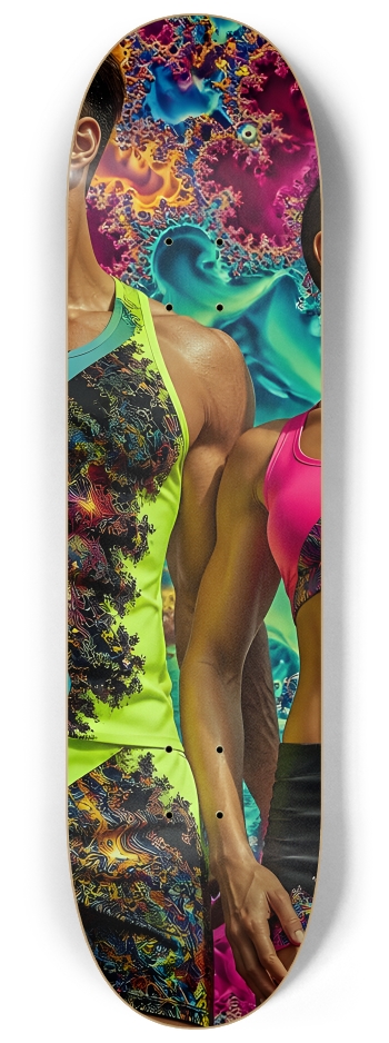The Fractal Workout #2 #2 8-1/4 Skateboard Deck