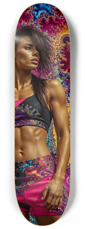 The Fractal Workout #2 #3 8-1/4 Skateboard Deck