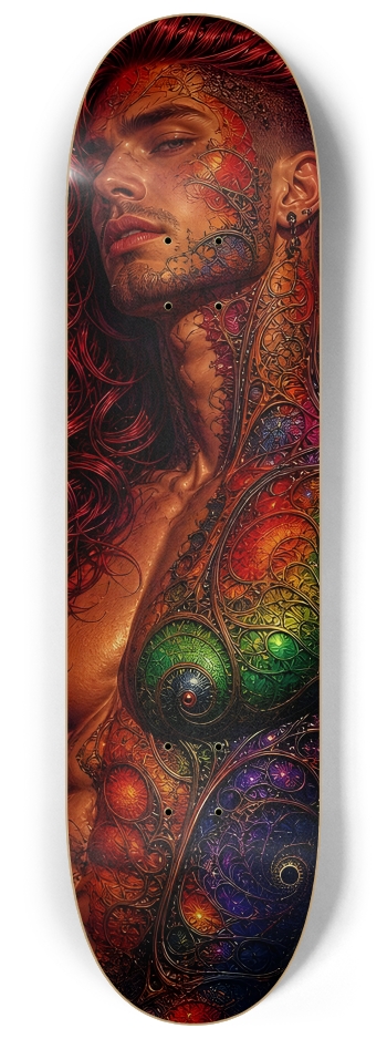 Gay Fractal Man #52 #2 8-1/4 Skateboard Deck